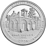 25 cents coin Harpers Ferry National Historical Park | USA 2016