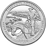 25 cents coin Theodore Roosevelt National Park | USA 2016