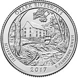 25 cents coin Ozark National Scenic Riverways | USA 2017