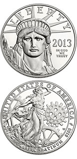 100 dollar coin American Eagle Platinum One Ounce Proof Coin | USA 2013