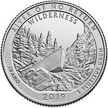 25 cents coin Frank Church River of No Return Wilderness | USA 2019