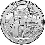 25 cents coin Weir Farm National Historic Site | USA 2020