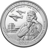 25 cents coin Tuskegee Airmen National Historic Site | USA 2021