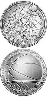 1 dollar coin Basketball Hall of Fame | USA 2020