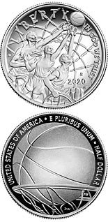 0.5 dollar coin Basketball Hall of Fame | USA 2020