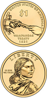 1 dollar coin Diplomacy—Treaties with Tribal Nations  | USA 2011