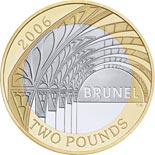 2 pound coin Bicentenary of the birth of Isambard Kingdom Brunel - Paddington Station | United Kingdom 2006