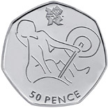 50 pence coin Weightlifting | United Kingdom 2011
