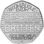 50 pence coin The 100th Anniversary of the Birth of Benjamin Britten | United Kingdom 2013