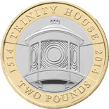 2 pound coin 500th Anniversary Trinity House | United Kingdom 2014