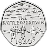 50 pence coin 75th Anniversary of the Battle of Britain | United Kingdom 2015