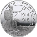 10 pound coin First World War Outbreak  | United Kingdom 2014
