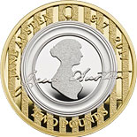 2 pound coin Jane Austen | United Kingdom 2017