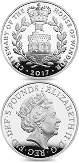 5 pound coin House Of Windsor Centenary | United Kingdom 2017