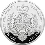 5 pound coin The Queen's Sapphire Jubilee  | United Kingdom 2017