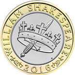 2 pound coin William Shakespeare - History  | United Kingdom 2016