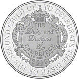 5 pound coin The Royal Birth of HRH Princess Charlotte of Cambridge | United Kingdom 2015