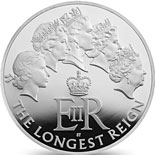 5 pound coin The Longest Reigning Monarch | United Kingdom 2015