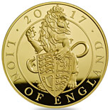 100 pound coin The Lion of England | United Kingdom 2017