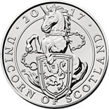 5 pound coin The Unicorn of Scotland | United Kingdom 2017