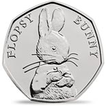 50 pence coin Flopsy Bunny | United Kingdom 2018
