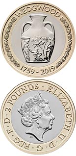 2 pound coin 260th anniversary of the foundation of Wedgwood | United Kingdom 2019
