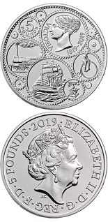 5 pound coin 200th anniversary of the birth of Queen Victoria | United Kingdom 2019