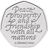 50 pence coin Withdrawal from the European Union | United Kingdom 2020