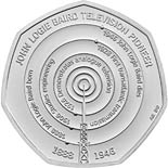 50 pence coin John Logie Baird | United Kingdom 2021