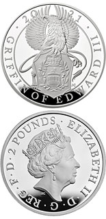 2 pound coin The Griffin of Edward III | United Kingdom 2021