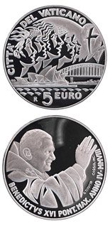 5 euro coin XXIII. World Youth Day in Sydney 2008  | Vatican City 2008