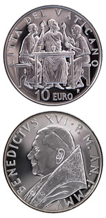 10 euro coin Year of the Eucharist  | Vatican City 2005
