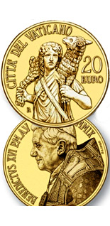 20 euro coin Masterpieces of Sculpture - The Good Shepherd - Laocoon group  | Vatican City 2009
