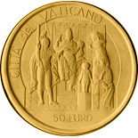50 euro coin David and Goliath - The Judgement of Solomon  | Vatican City 2004