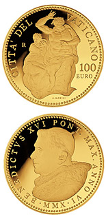 100 euro coin The Sistine Chapel - Le Jugement Universel | Vatican City 2010