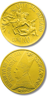 100 euro coin The Stanze of Raphael - The Room of Heliodorus | Vatican City 2011