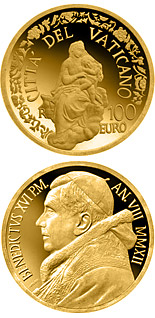100 euro coin The Madonna of Foligno  | Vatican City 2012
