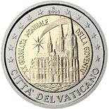 2 euro coin 20th World Youth Day, held in Cologne in August 2005 | Vatican City 2005