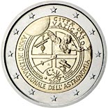 2 euro coin International Year of Astronomy | Vatican City 2009