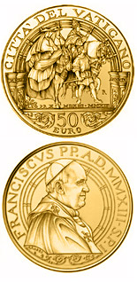 50 euro coin Pontificate of Pope Francis | Vatican City 2013