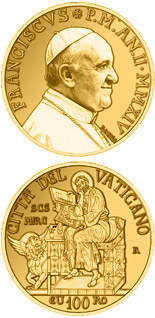 100 euro coin The Evangelists: Saint Mark | Vatican City 2014