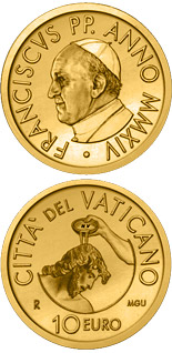 10 euro coin Baptism | Vatican City 2014