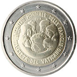 2 euro coin World Meeting Of Families 2015 | Vatican City 2015