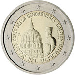 2 euro coin 200th Anniversary of Corps of Gendarmerie of Vatican City | Vatican City 2016