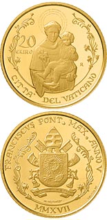 20 euro coin Pontifical Basilica of Saint Anthony of Padua | Vatican City 2017