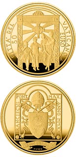 50 euro coin Pope Francis Year MMXX | Vatican City 2020
