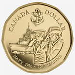 1 dollar Navy Marine 2010 - 2010 - Series: Commemorative Circulation Loonies - Canada