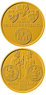 10000 korun Golden Bull of Sicily - 2012 - Series: Gold 10000 korun coins - Czech Republic