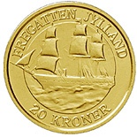 20 krone coin The Frigate Jylland | Denmark 2007