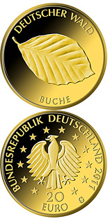 Image of 20 euro coin - Buche | Germany 2011.  The Gold coin is of Proof quality.